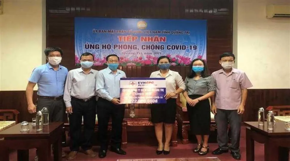 EVNCPC tiếp tục ủng hộ nhiều tỷ đồng vào Quỹ Vắc-xin phòng, chống dịch Covid-19