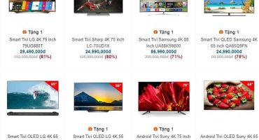 Tivi hạng sang, điều hòa lại giảm giá sốc lên tới 80%